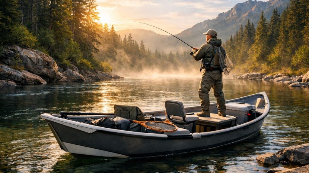 fly fishing drift boat
